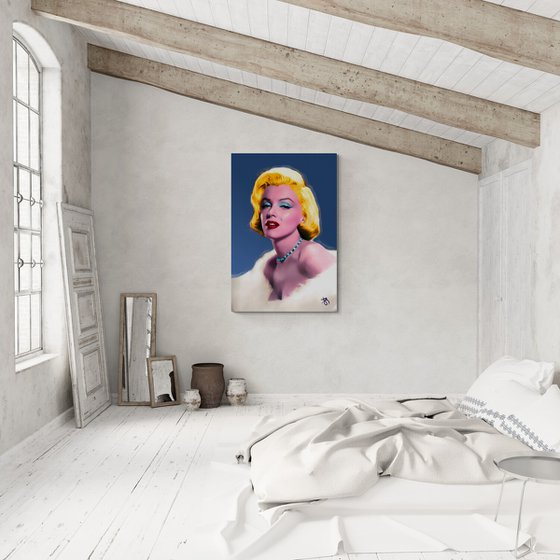 Marilyn Monroe N-27 - Large Pop art Giclée print on Canvas