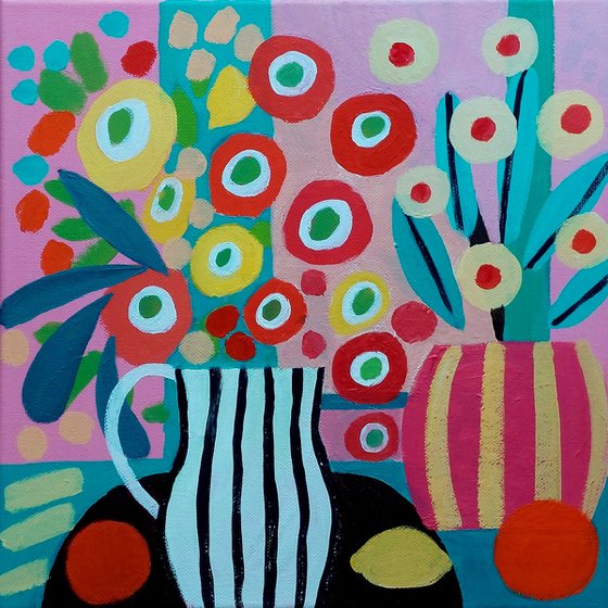 Still Life with 2 Oranges