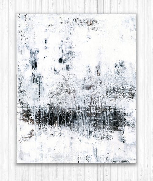 Frozen In Time - Minimalistic Abstract Painting by Kathy Morton Stanion by Kathy Morton Stanion