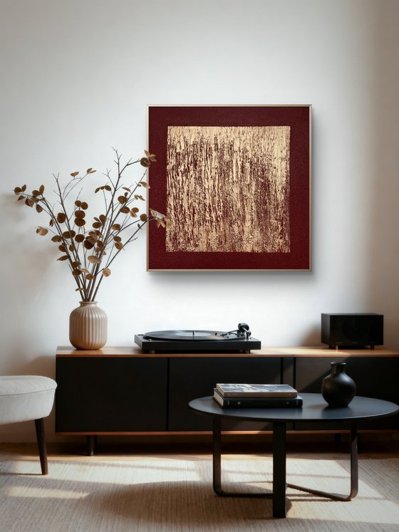 „Gilded Terrain“ 80x80x4 cm