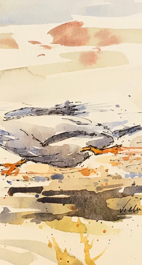 Late for the bus by Vicki Washbourne