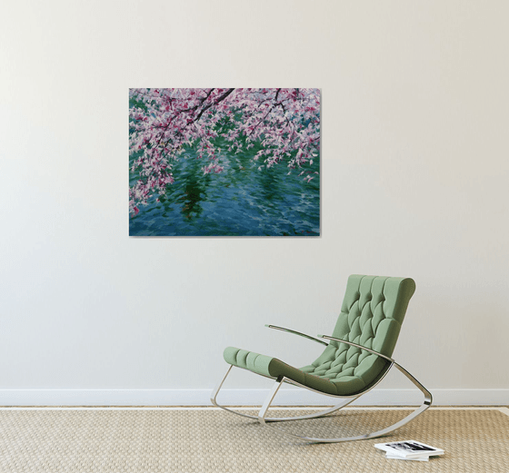 "Flowers over the water"