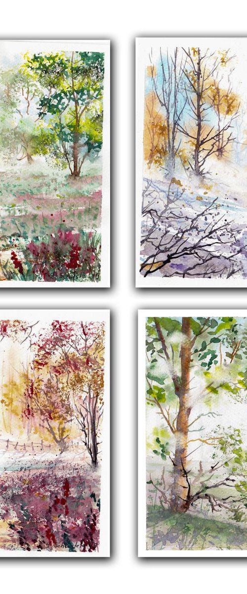 Seasons. Set of 4 by Yulia Schuster