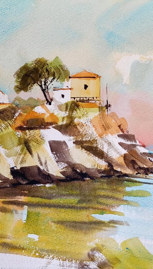 Impression of Genova Nervi by Tollo Pozzi