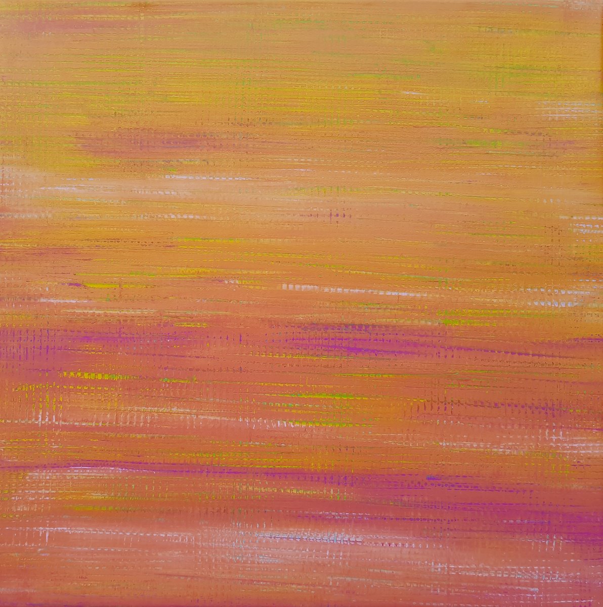 Abstract Acrylic Painting By Ivana Olbricht, 35 X 35, Sweet Future, Original Artwork