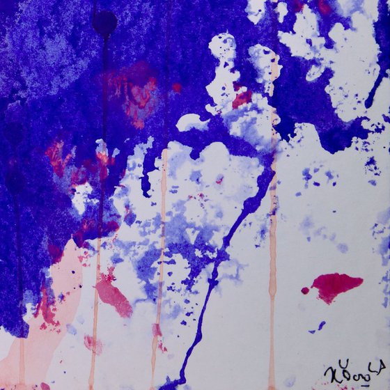 Purple drops 1 - 25 x 35 cm - Nestor Toro