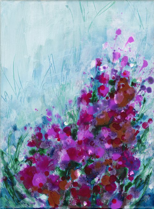 Candy Flourish - Flower Painting  by Kathy Morton Stanion by Kathy Morton Stanion