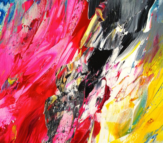 Composition Yellow And Pink L 1
