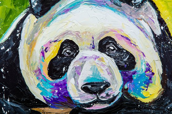 PANDA ( FRAMED 26''X19'' )