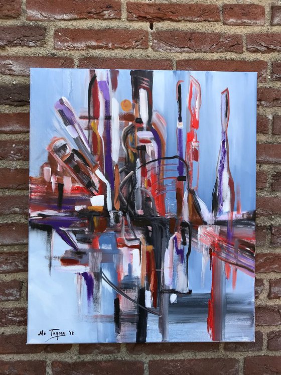 " Balanced ” abstract Painting -50x60cm