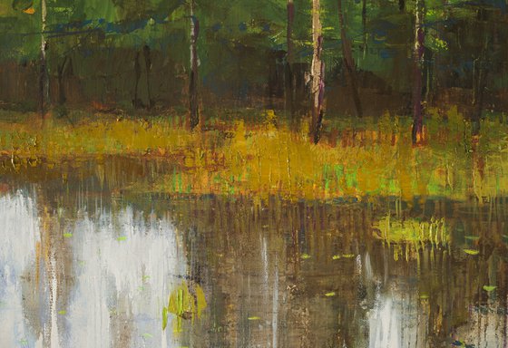 Grassy Waters Preserve 30x30" 76x76cm Oil by Bo Kravchenko