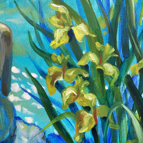 By the Quiet Water - original oil painting