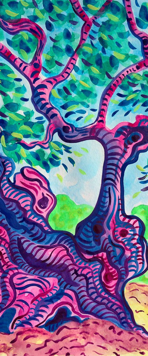 Mediterranean Dreamscape (Altea Olive I) by Kirsty Wain