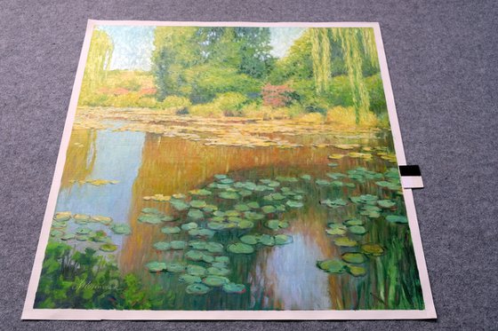 Water pond in Giverny Garden