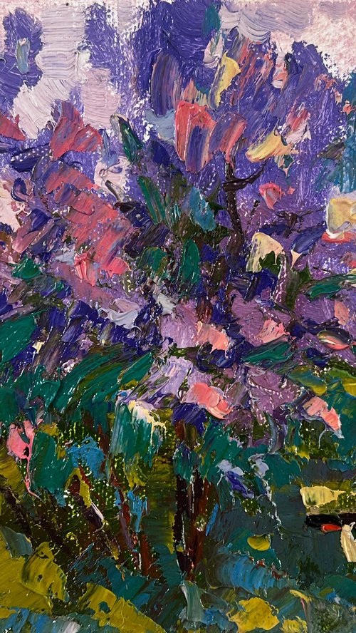 On a Walk Near the Lilacs by Kalenyuk Alex
