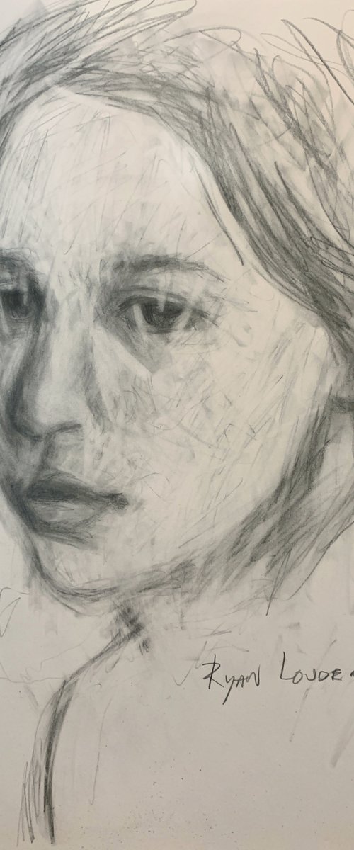 Portrait Of A Woman Study by Ryan  Louder