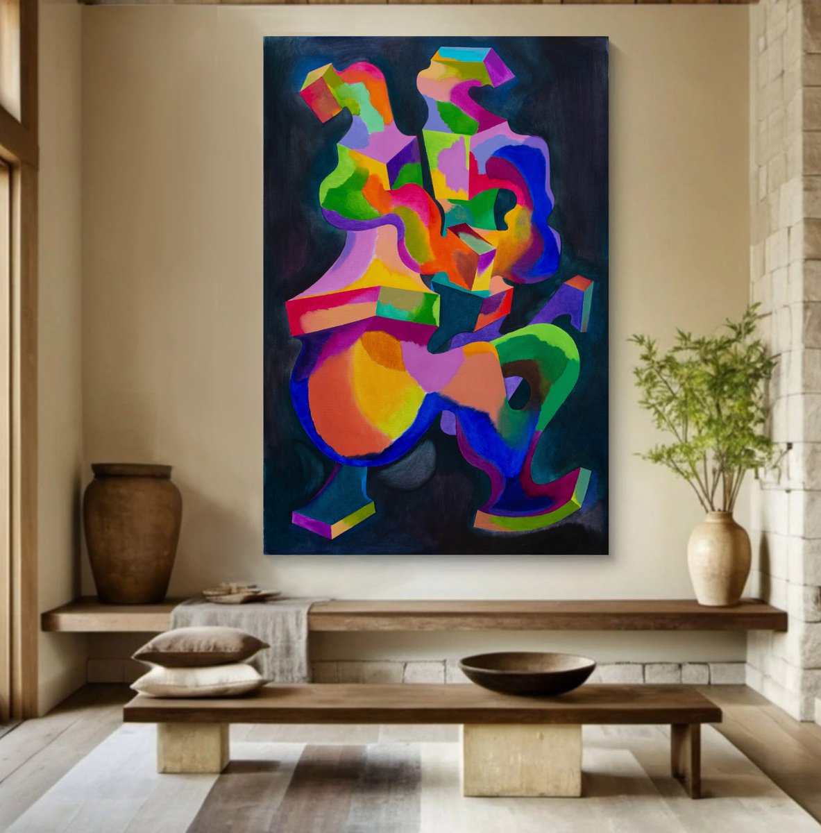 Expressive Oil Painting , The Heart Of Dance By Ivan Stoyanov, 39 X 59, Artwork For Sale On Artfinder