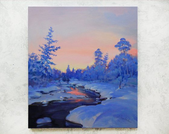 "Winter in blue"