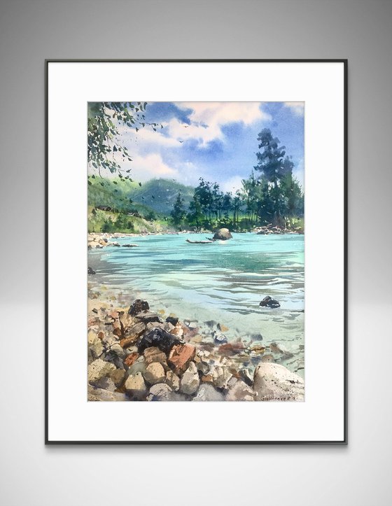 Mountain river Arkhyz