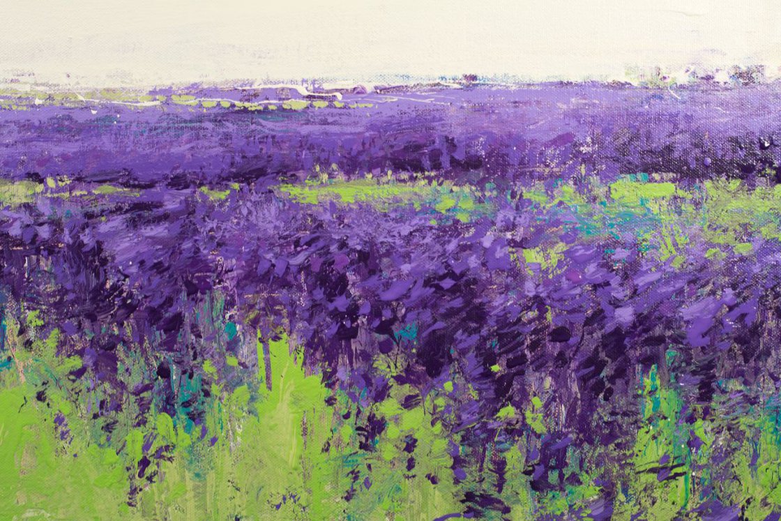 Lavender Field Acrylic painting by Don Bishop | Artfinder