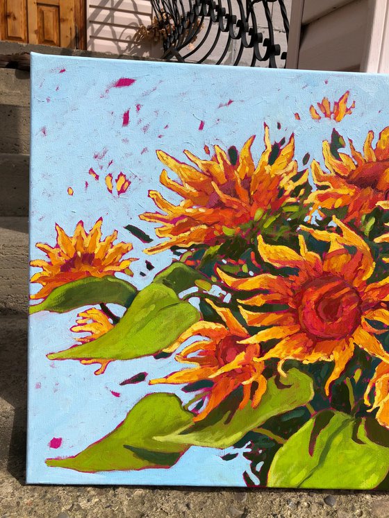 Dance of sunflowers