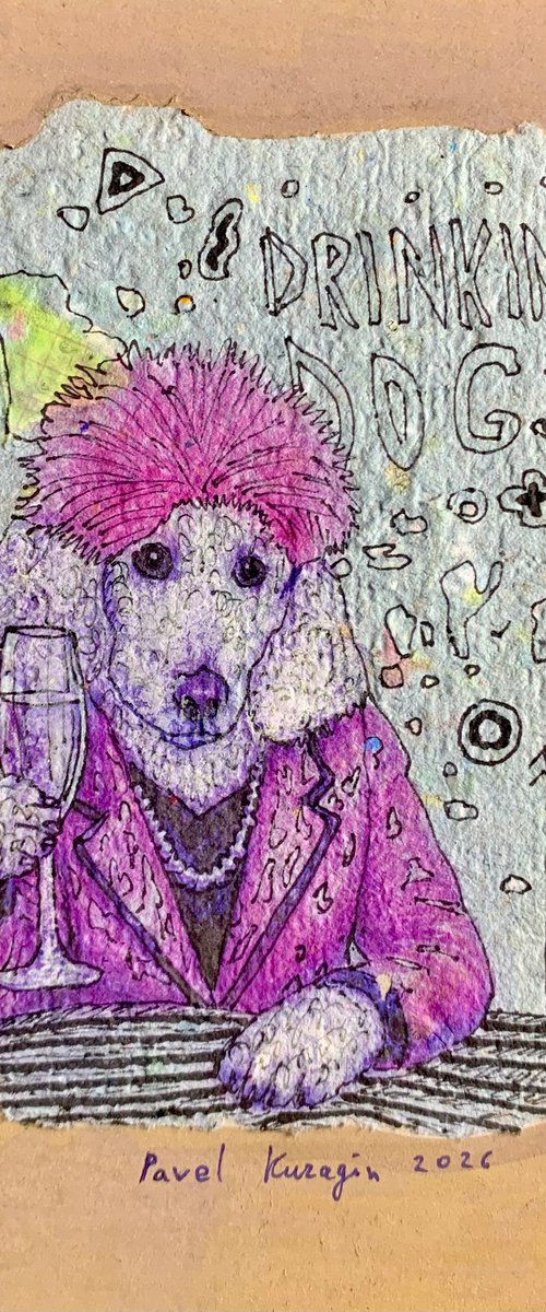 Drinking dog #177 by Pavel Kuragin