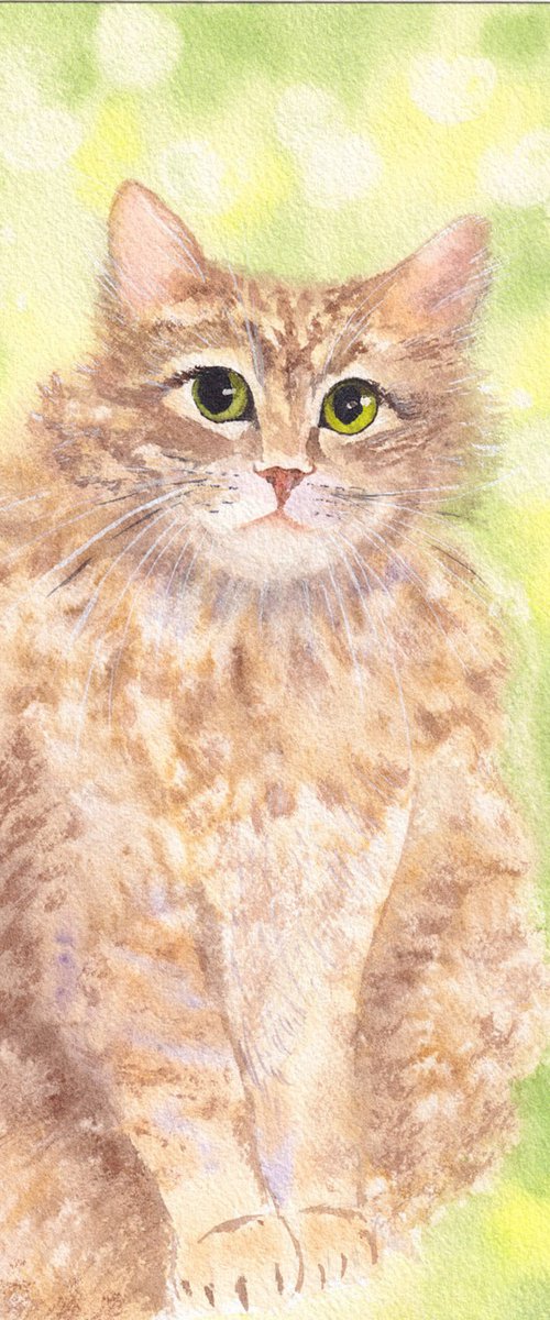 You Interrupted Me Again. Cat painting by Katerina Koroleva
