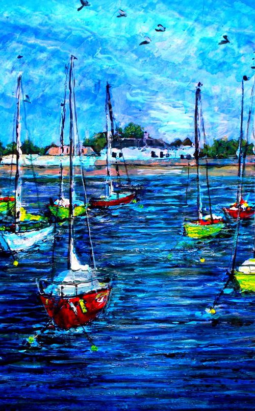 Titchfield Haven Marina I by Paul J Best