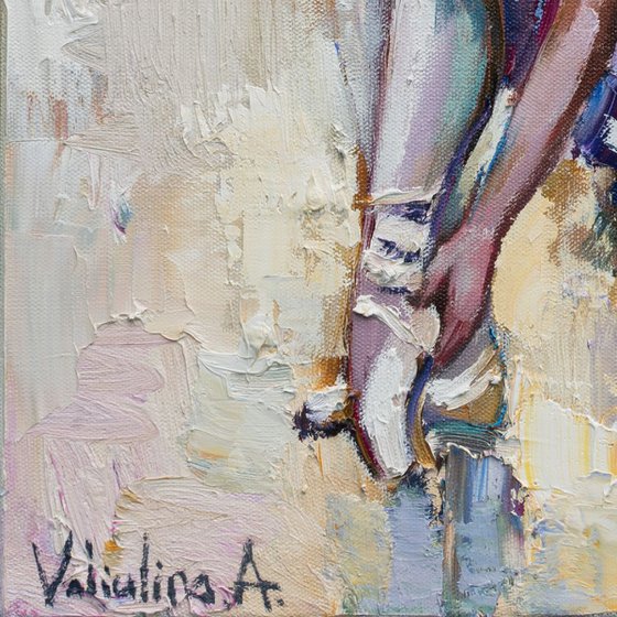 Ballerina - Original oil painting