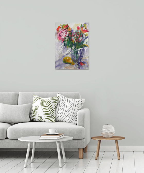 Bouquet of Spring /  ORIGINAL ACRYLIC PAINTING
