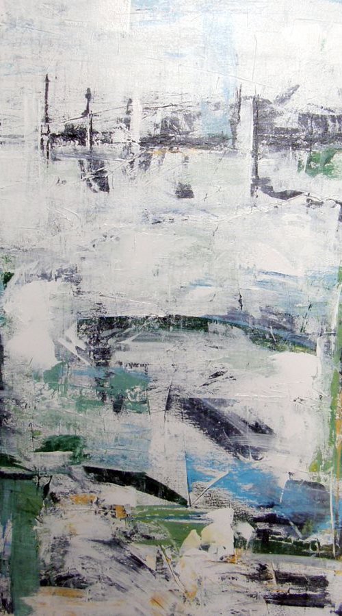 Solent Spring   91x122cm by Lil Nutter