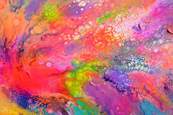 Flowing Energy 61 - Large Colorful Abstract