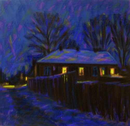 winter night by Sergey  Kachin
