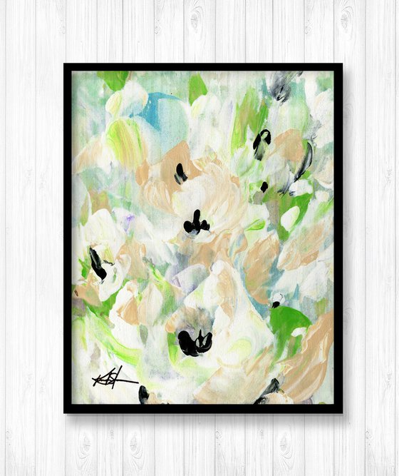 Tranquility Blooms 34 - Floral Painting by Kathy Morton Stanion