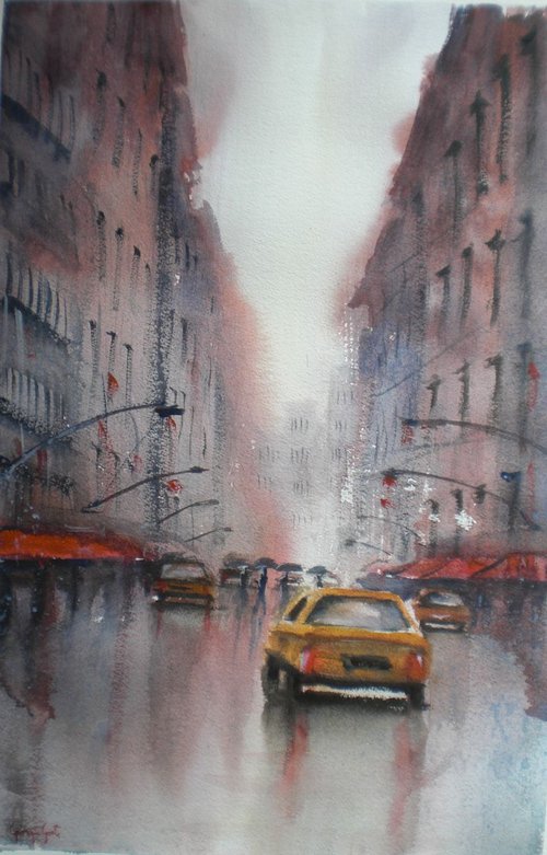 rainy day in NYC by Giorgio Gosti