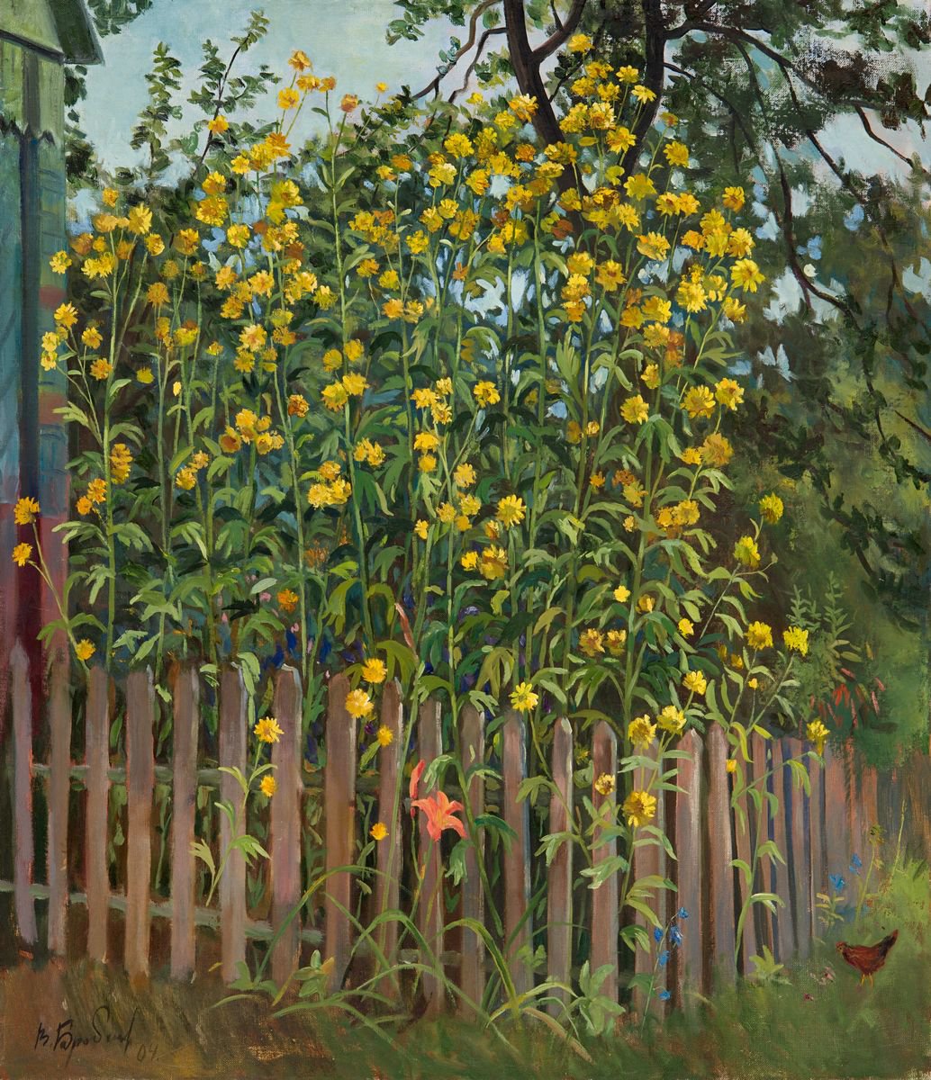 Chrysanthemums by Viktar Barabantsau