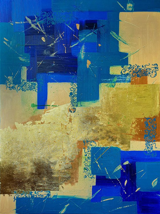 Blue and Gold Harmony
