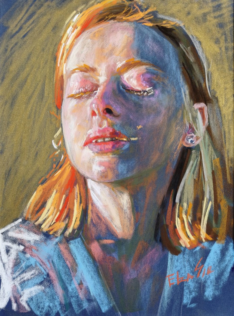 Impressionistic Pastel Drawing , Serenity By Elza Slo, 20 X 16, Artwork For Sale On Artfinder