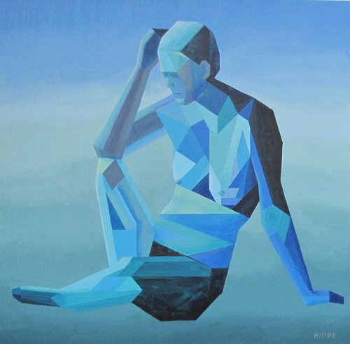 blue nude by Jan van der Hidde