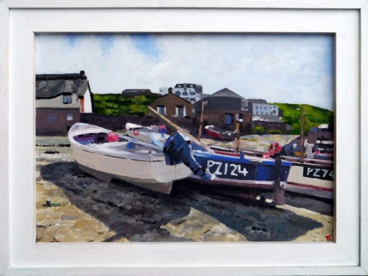 Fishing boats, Sennen Cove by Tim Treagust