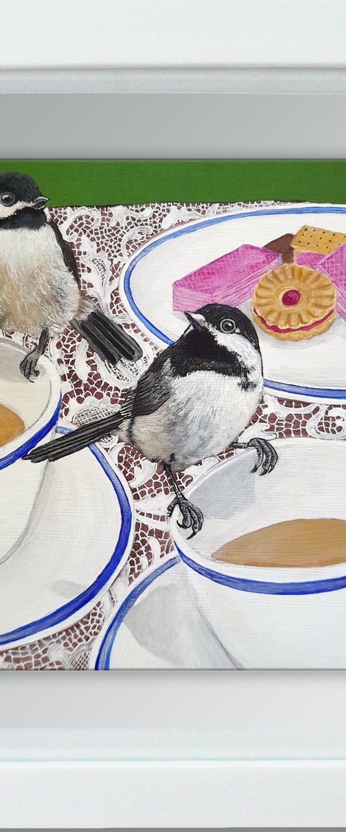Tea and biscuits by Carolynne Coulson