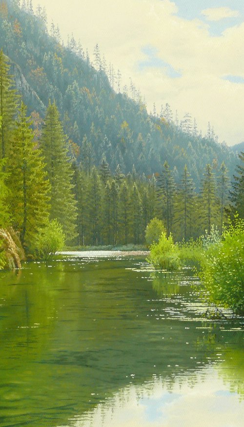 Quiet water in the valley by Mlynarcik Emil