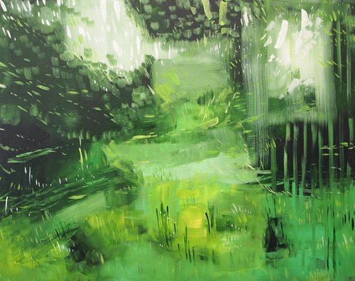 Abstract Forest by Kitty  Cooper