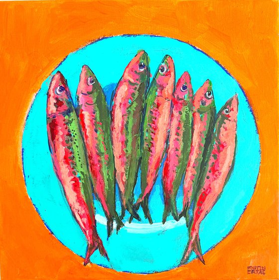 Sardines on Aqua
