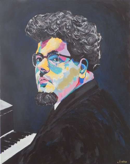 Portrait of John Ogdon - Piano Man by Andrew Orton
