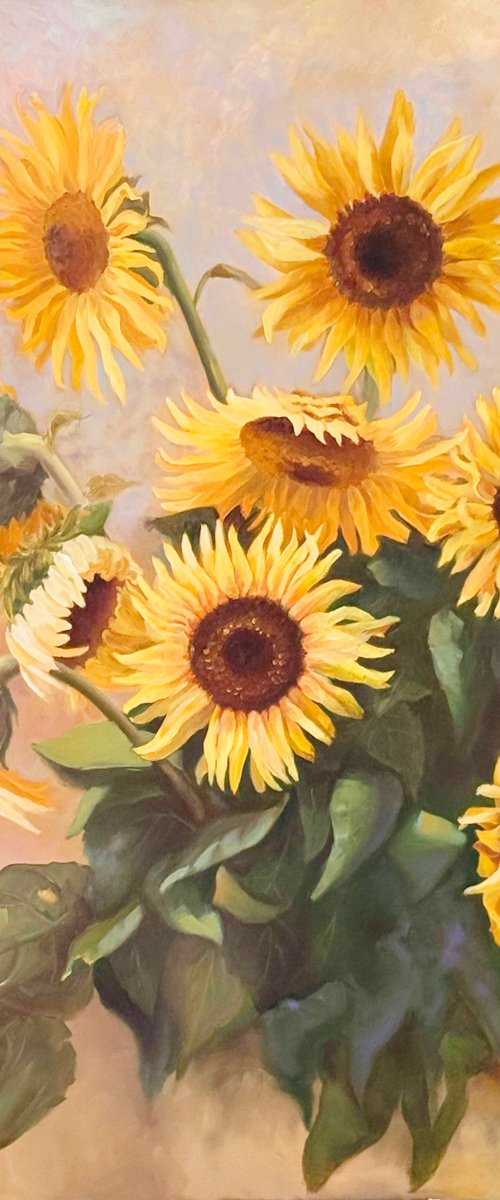 Sunflowers in Bloom by Liora Naor
