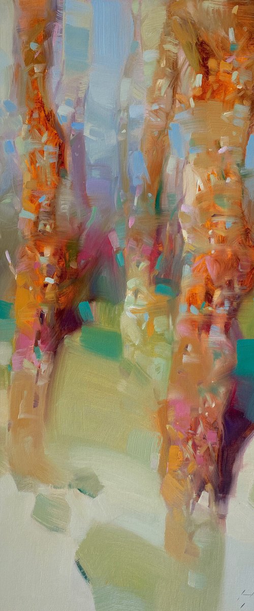 Grove, Original oil painting, Handmade artwork, One of a kind by Vahe Yeremyan