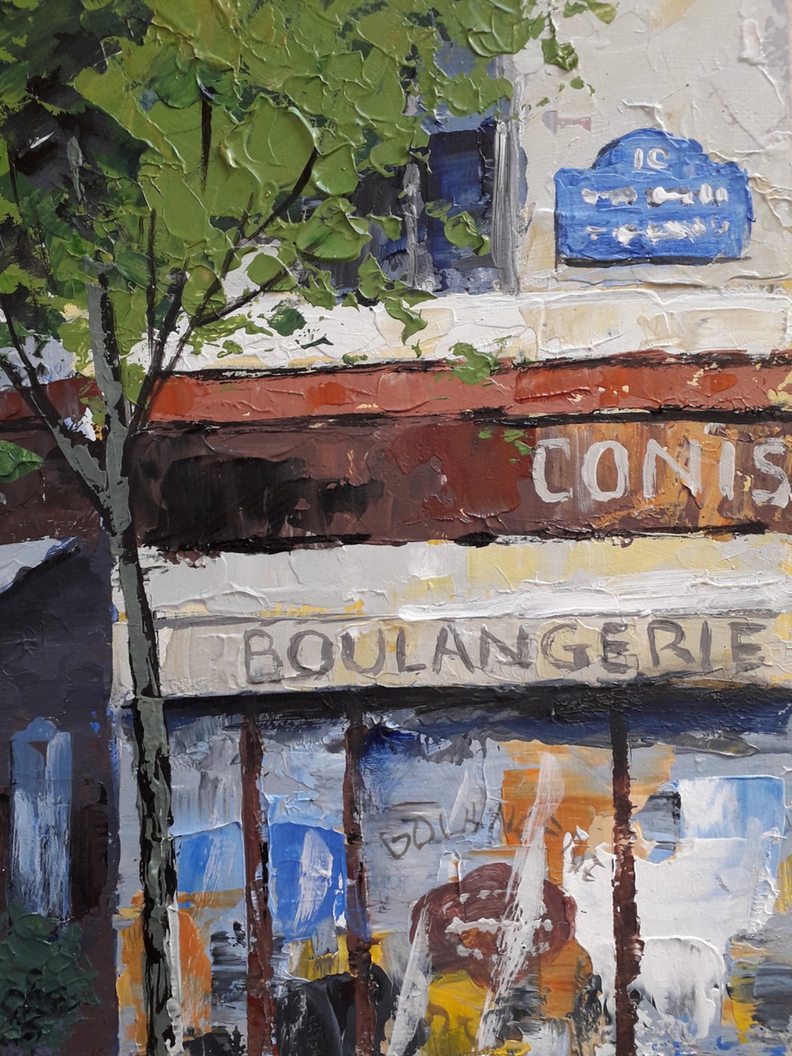 Parisian cafe. Acrylic painting: Alexander Zhilyaev | Artfinder