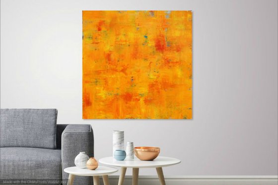 Abstract Yellow Orange Concept I (40x40x1.5)