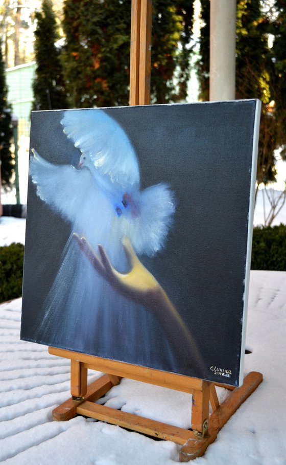 Fly! 40X40 oil panting